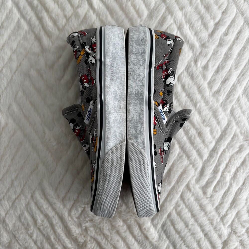 Vans Kids Gray Mickey Mouse Slip-On Sneakers - Picture 4 of 9